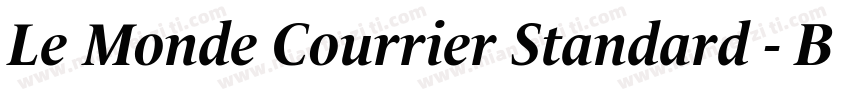 Le Monde Courrier Standard - Bold字体转换